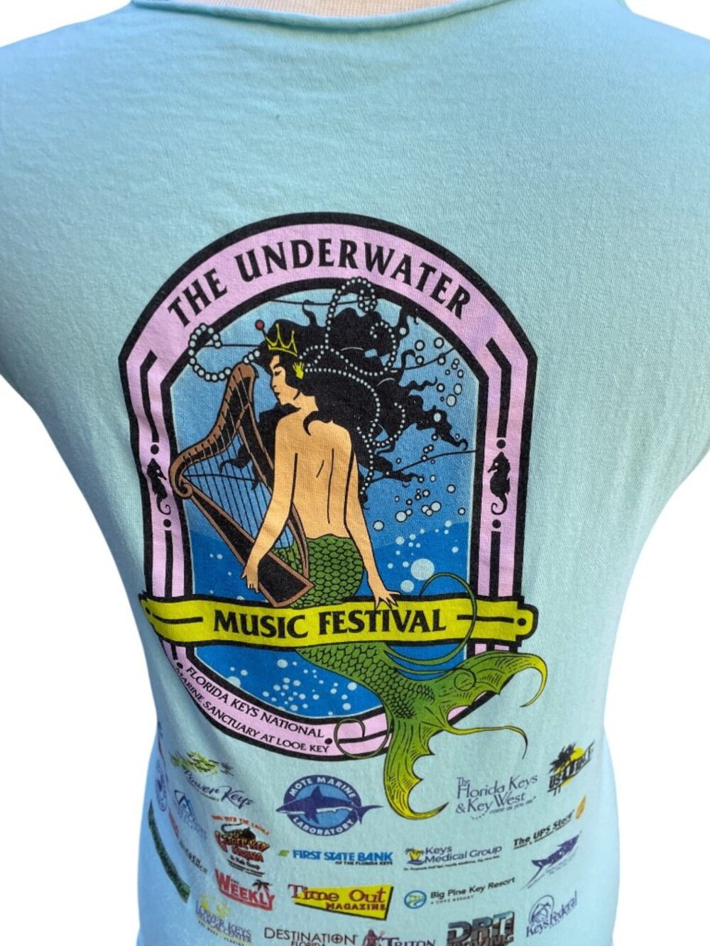 Blue Tank Top 41st Annual Underwater Music Festival Sleeveless Tee